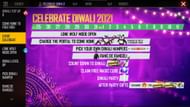 Indian server had special Diwali celebrations (Image via Free Fire)